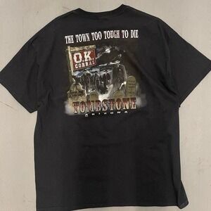 Vintage Tombstone Arizona shirt with crazy‎ back graphic